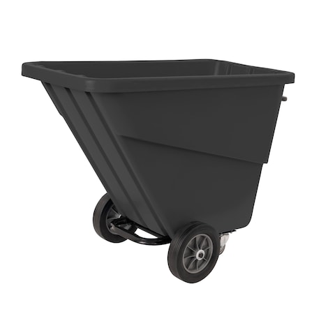R&B Wire Products Small Utility Tilt Truck, 1/2 Cubic Yard, Black TILT-SML/BLK